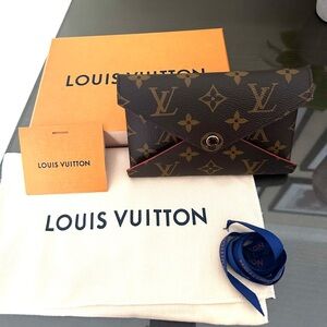 Louis Vuitton Kirigami Medium Size Monogram Canvas Cherry Red Interior